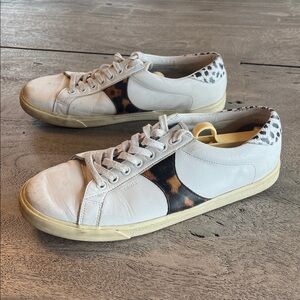 Celine Triomphe TRO1L Animal Print Sneakers | Size 40 | Made in Spain